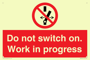 Do not switch on. Work in progress